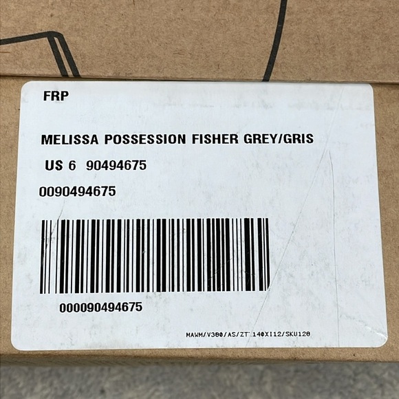 NIB Melissa Possession Fisher Jelly Sandals Gray Beige Sz 6 - Picture 5 of 14